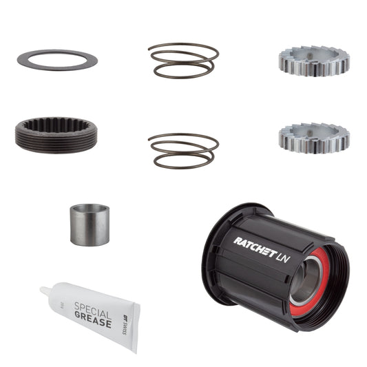 DT Swiss Ratchet LN Freehub Body Upgrade Kit - Shimano HG 11 MTN Standard Aluminum Sealed Bearing 36T