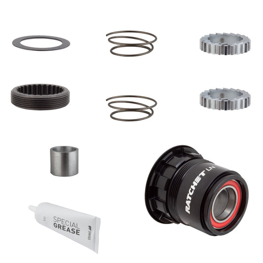 DT Swiss Ratchet LN Freehub Body Upgrade Kit - SRAM XDR Standard Aluminum Sealed Bearing 18T