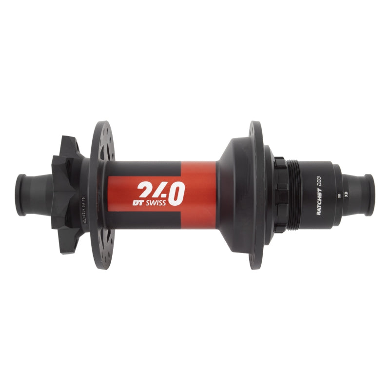 DT Swiss 240 DEG Rear Hub - 12 x 157mm 6-Bolt XD Black/Red 32H 90pt