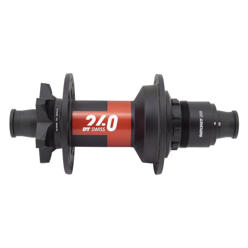 DT Swiss 240 DEG Rear Hub - 12 x 148mm 6-Bolt XD Black/Red 32H 90pt