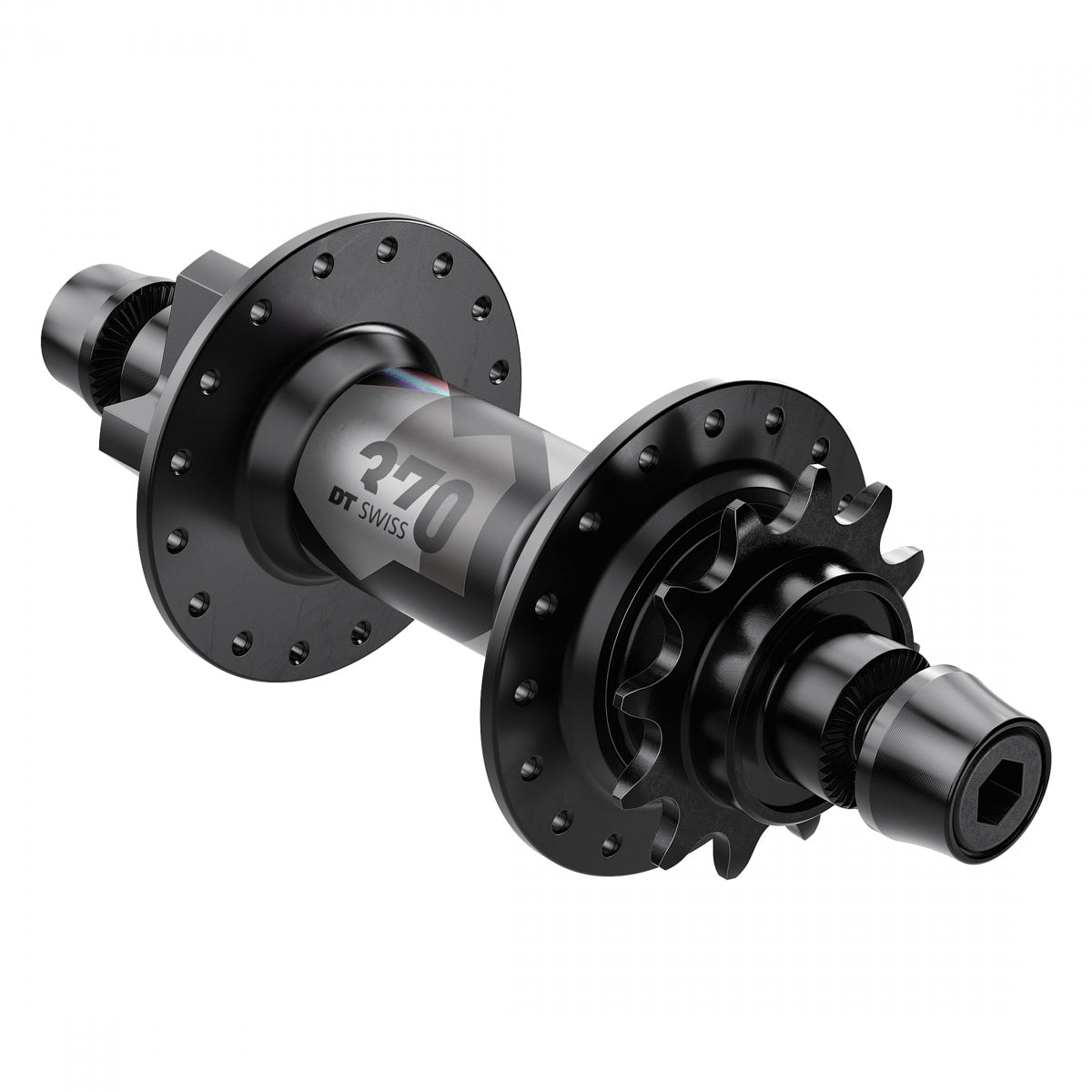 HUB RR DT 370 MTB 32x135x10mmBO 6B 1sCAS 12T BK