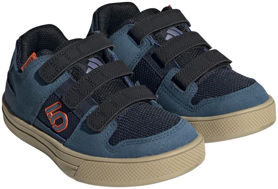 Five Ten Freerider Kid's VCS Flat Shoes - Youth Legend Ink/Wonder Steel/Impact Orange 10.5K