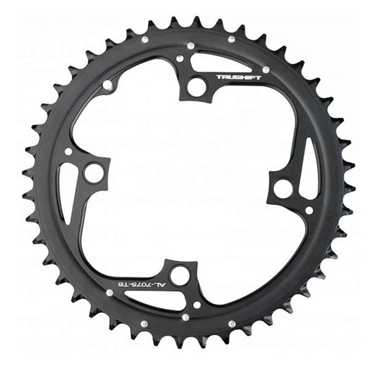 Truvativ 44T 9 sp BCD 104mm 4-Bolt Outer Chainring For 22/33/44 Aluminum Black 11.6215.186.000