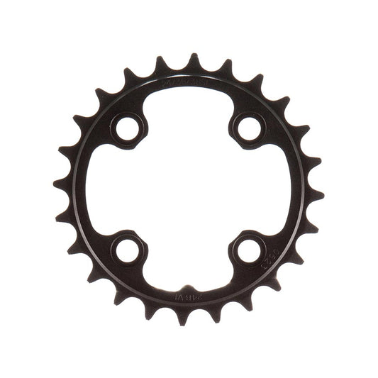 TruVativ/SRAM 24T x 64mm 9 Speed/ 2x10 Chainring Black Alloy