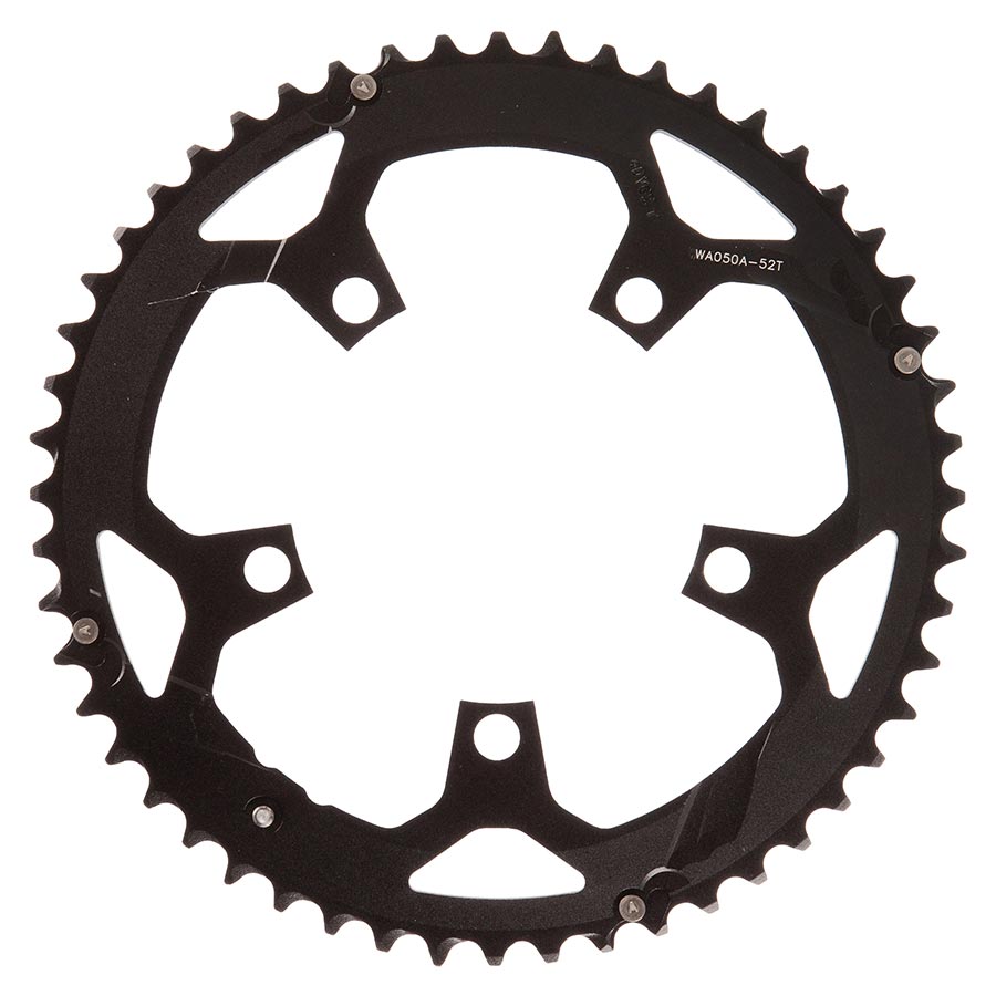 Pro Road Chainring, 110BCDx52T Black N-10/11