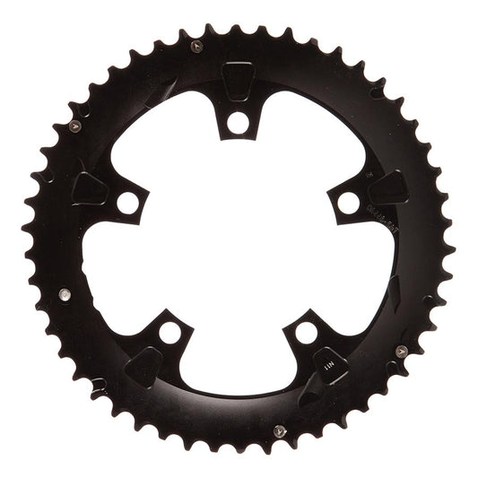 Full Speed Ahead Super Road Chainring - 50t 110 BCD 5-Bolt Aluminum N11 BLK/Silver