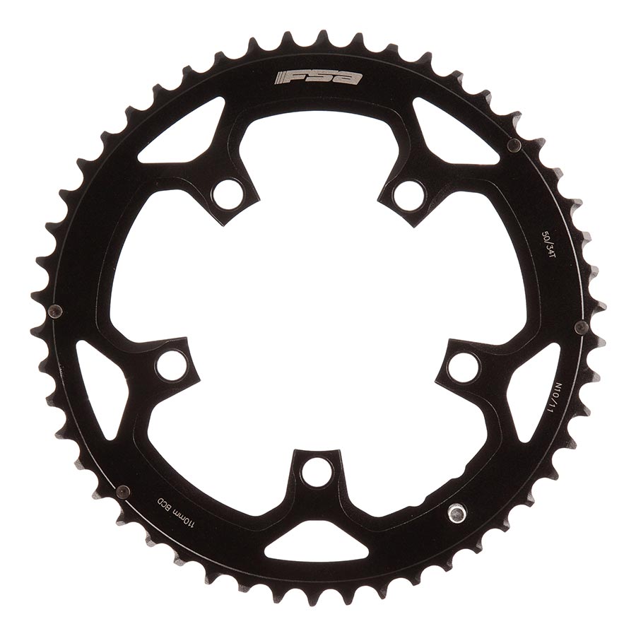 Pro Road Chainring, 110BCDx50T Black N-10/11