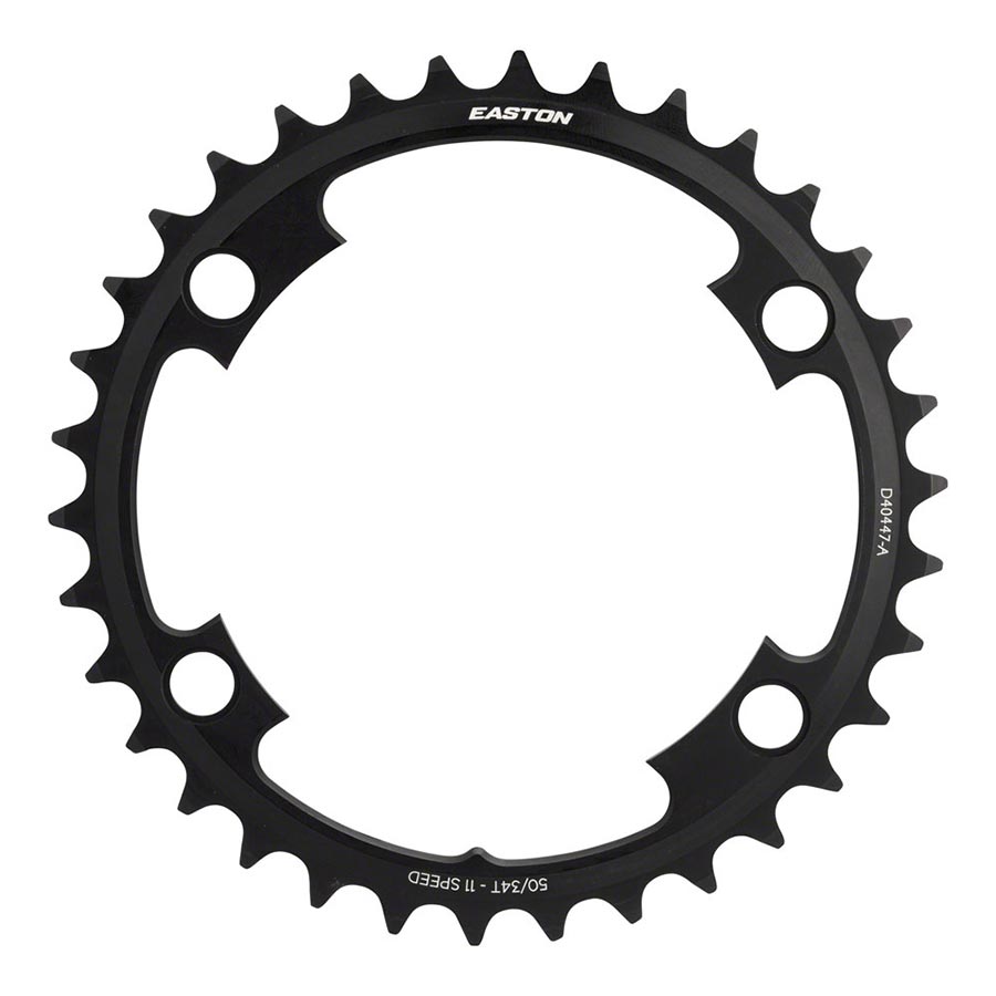 Easton Asymmetric Chainring: 4-Bolt 11-Speed 34t Black