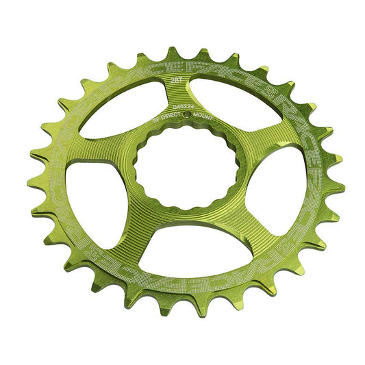 RaceFace Narrow Wide Chainring: Direct Mount CINCH 28t Green