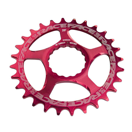 RaceFace Narrow Wide Chainring: Direct Mount CINCH 32t Red