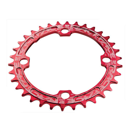 RaceFace Narrow Wide Chainring: 104mm BCD 30t Red