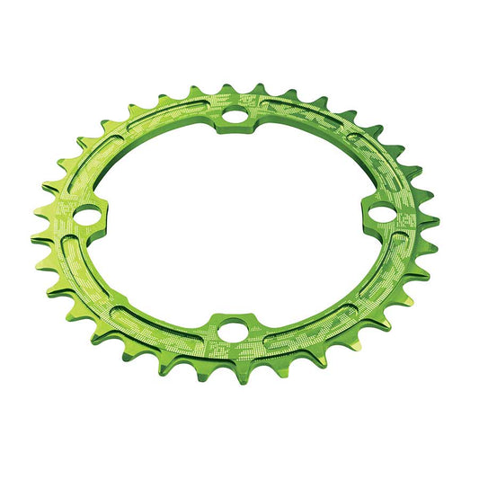 RaceFace Narrow Wide Chainring: 104mm BCD 32t Green