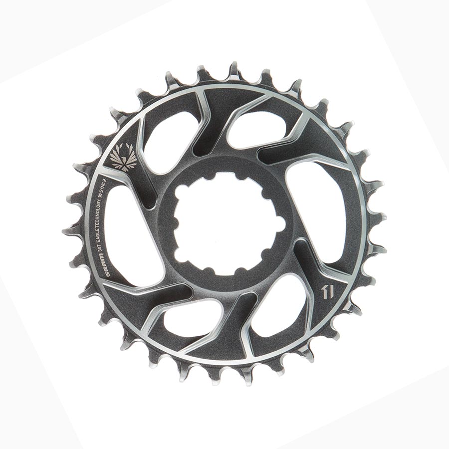 SRAM X-SYNC 2 X01 Eagle Polar Grey Chainring Teeth: 30 Speed: 12 BCD: Direct Mount Single Alloy Offset 6mm Grey