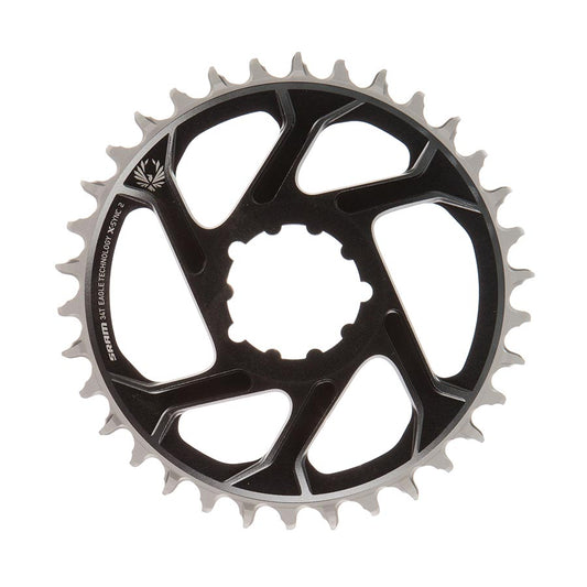 SRAM Eagle Chainring Teeth: 34 Speed: 11/12 BCD: Direct Mount Aluminum Lunar/Polar Grey 6mm