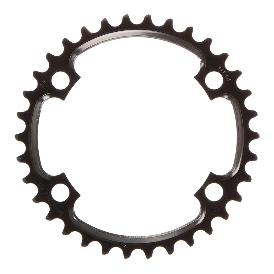 SRAM 11-Speed 34t 110mm Asymmetric BCD Steel Chainring Black