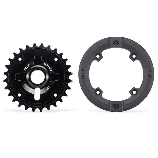 Eclat Elevate Guard Chainring Teeth: 28 6061-T6 Aluminum Black