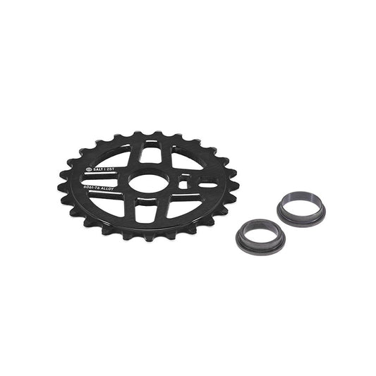 Salt Pro Chainring Teeth: 25 6061-T6 Aluminum Black