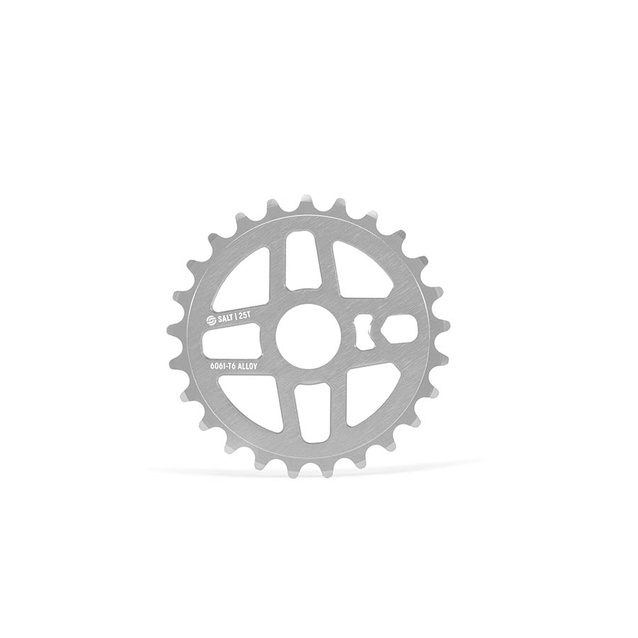 Salt Pro Chainring Teeth: 25 6061-T6 Aluminum Silver