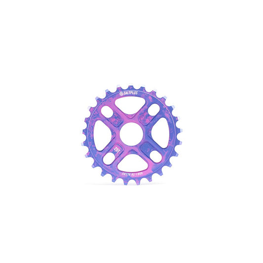 Salt Plus Manta Chainring Teeth: 25 6061-T6 Aluminum Purple