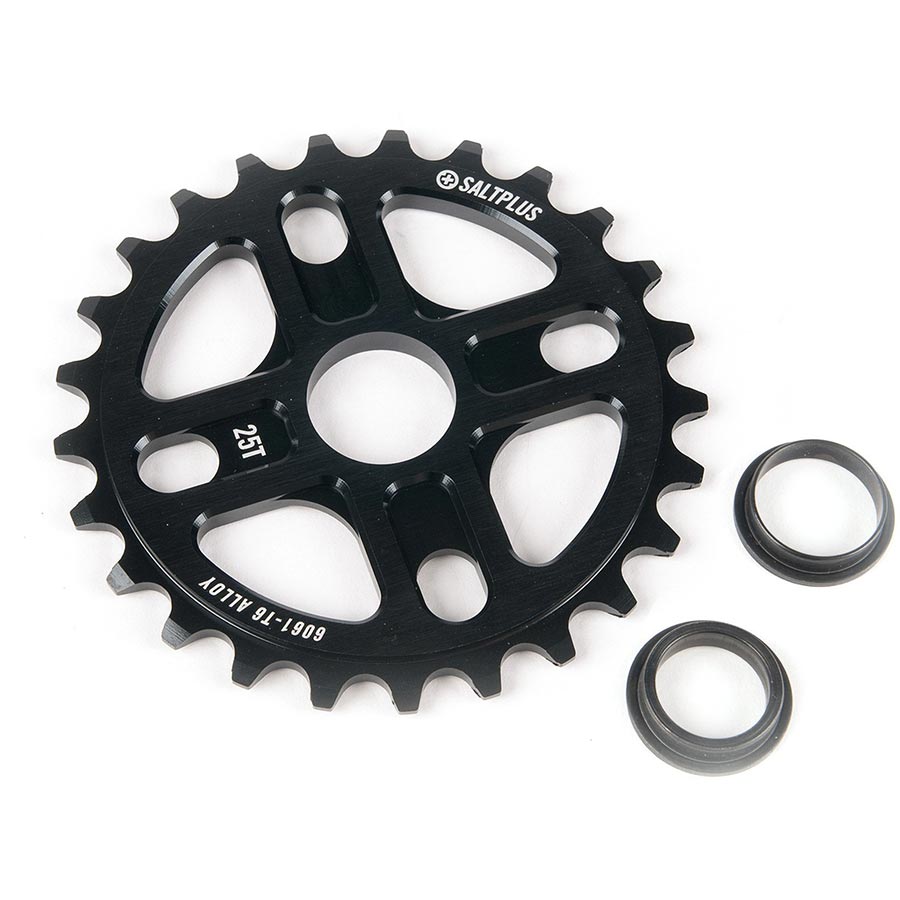 Salt Plus Manta Chainring Teeth: 28 6061-T6 Aluminum Black