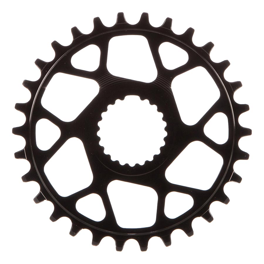 Works Components Shimano 12spd Direct Mount Chainring Teeth: 30 Speed: 12 BCD: Direct Mount Shimano Front 7075-T6 Aluminum Black