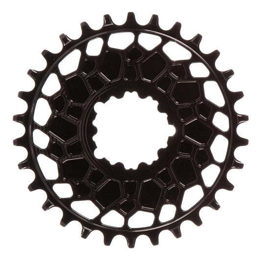 Works Components GEO SRAM GXP Chainring Teeth: 30 Speed: 12 BCD: Direct Mount SRAM 3 Bolt Front 7075-T6 Aluminum Black