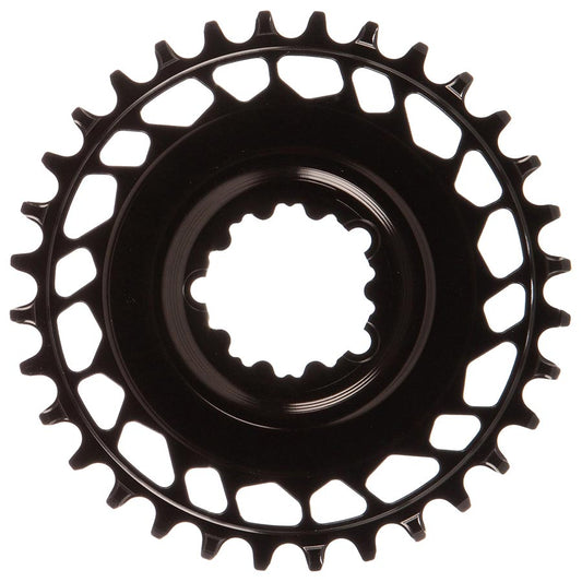 Works Components GEO SRAM GXP Chainring Teeth: 32 Speed: 12 BCD: Direct Mount SRAM 3 Bolt Front 7075-T6 Aluminum Black