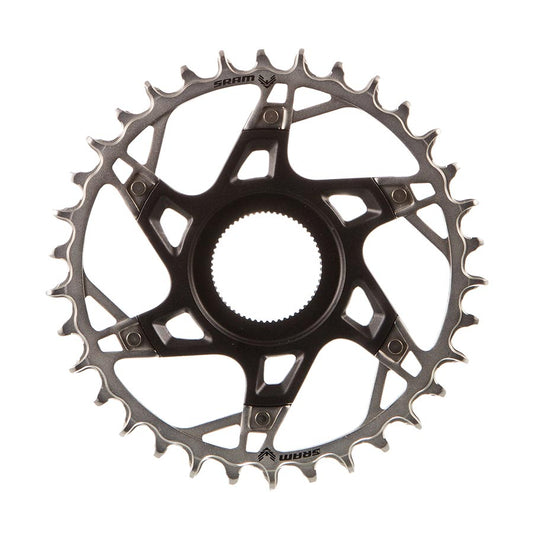 SRAM XX T-Type Fazua Chainring Teeth: 34 Speed: 12 BCD: Direct Mount Aluminum/Steel Silver