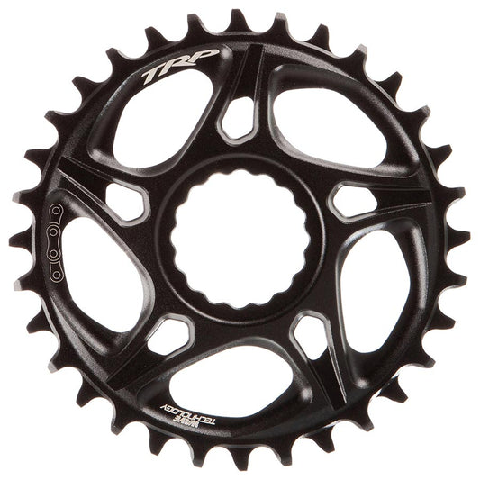 TRP CR-M8070 Boost Direct Mount Chainring - 32t 7-Speed DH CINCH Mount 6mm Offset 7075-T6 Aluminum Sandblasted BLK