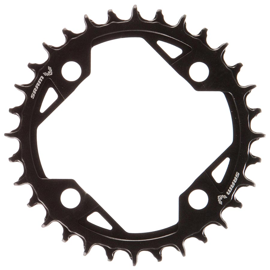 SRAM T-Type Light eMTB Chainring Teeth: 32 Speed: 12 BCD: 94 Bolts: 4 Aluminum Black