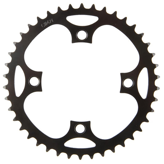 Samox PD-R4-S Chainring Teeth: 46 Speed: 1 BCD: 104 Bolts: 4 Steel Black