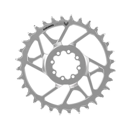 SRAM, Eagle 90 8 Bolt, Chainring, Teeth: 30, Speed: 12, BCD: Direct Mount, Bolts: 8, Steel, Silver