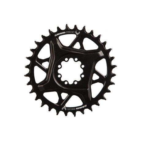 SRAM, S1000 Aluminum 8 Bolt, Chainring, Teeth: 30, Speed: 12, BCD: Direct Mount, Bolts: 8, Aluminum, Black