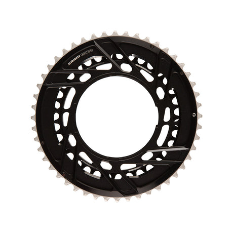 SRAM, Force E1 2x Thread Mount, Chainring, Teeth: 46/33, Speed: 12, BCD: Thread Mount, Black