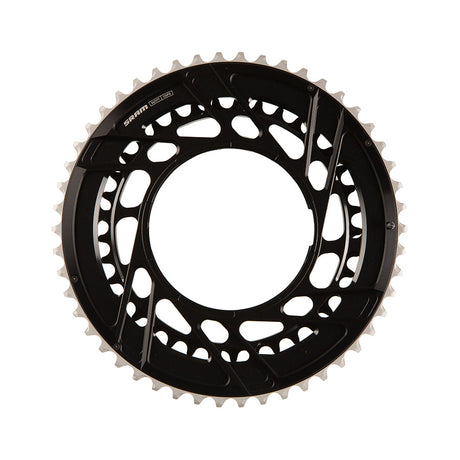 SRAM, Force E1 2x Thread Mount, Chainring, Teeth: 46/33, Speed: 12, BCD: Thread Mount, Black
