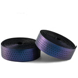 ROCKBROS Silicone PU Bicycle Handlebar Tape Soft Breathable Road Bike Tape Shock-absorption Anti-Slip Gravel Bicycle Handlebar Wrap Drop Bar Belt