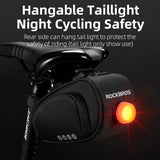 ROCKBROS Bike Saddle Bag Bike Bag Under Seat Bag Bicycle Seat Pack Pouch