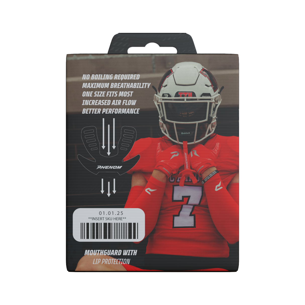 Phenom Elite Hexa-Flow 4.0 Football Mouthguard – Team Color Edition (Adult & Youth)