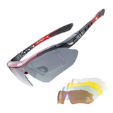 Slim Polarized Sports Sunglasses with 4 Lenses