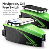 ROCKBROS Bike Frame Phone Bag with Hard Case for Cellphones Below 6.8"