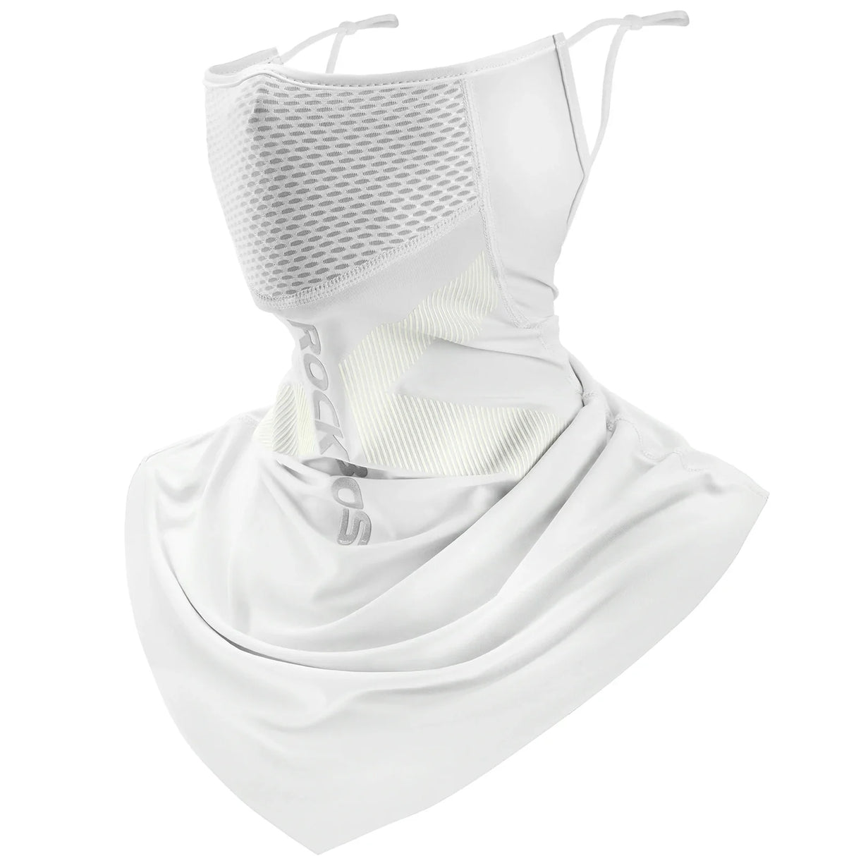 ROCKBROS Cooling Neck Gaiter with Ear Loops – Breathable Summer Face Cover for Cycling Fishing