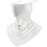 ROCKBROS Cooling Neck Gaiter with Ear Loops – Breathable Summer Face Cover for Cycling Fishing