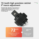 1/4 Torque 2–24Nm Micrometer Click Torque Wrench, 72-Tooth Gear Professional Precision ±3%High Accuracy