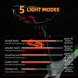 ROCKBROS Bike Tail Light with Turn Signals