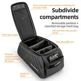 ROCKBROS Hard Shell EVA Bike Rack Bags Waterproof with Lock 7.5L