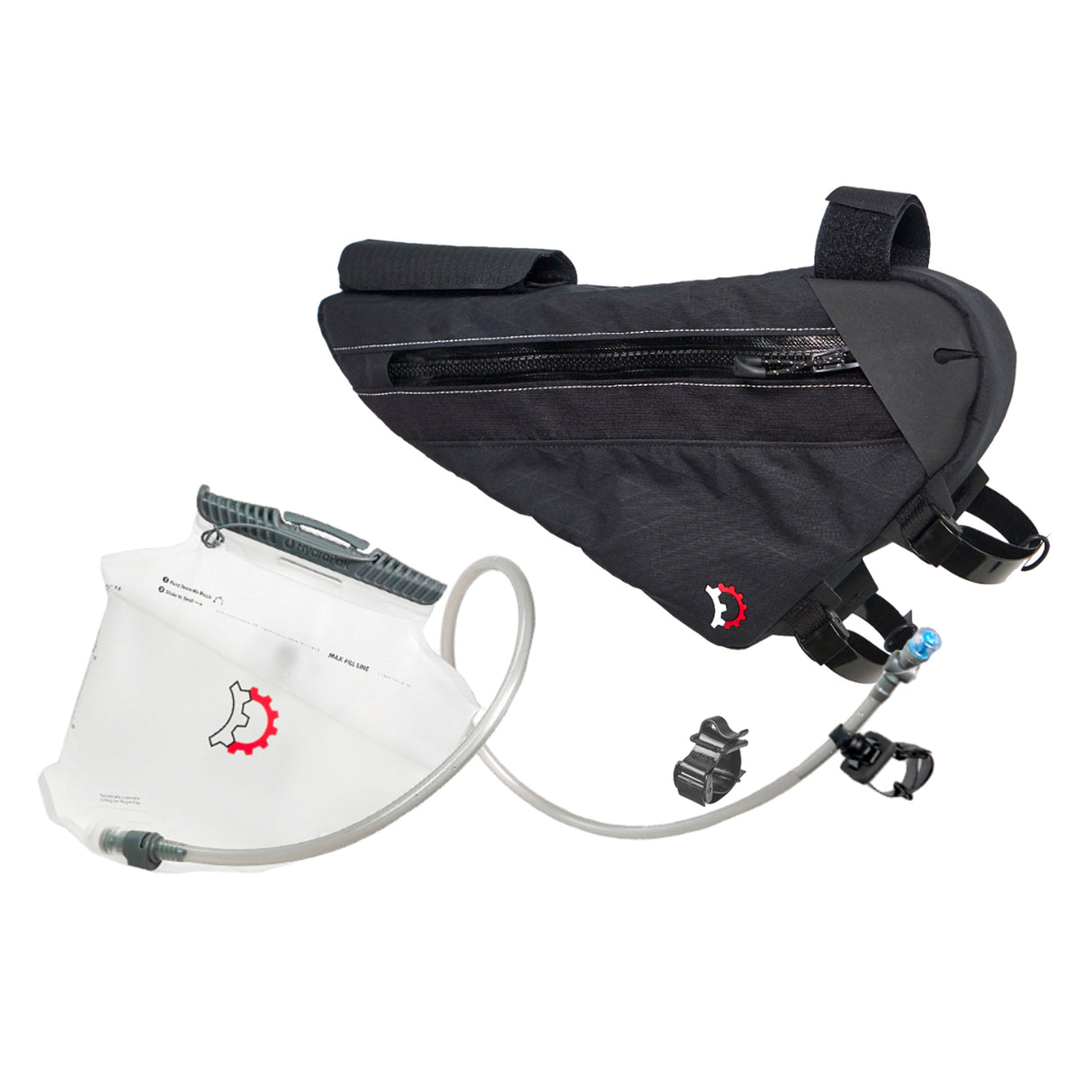 Revelate Designs Sandur Frame Bag Hydration Bundle Large Blk