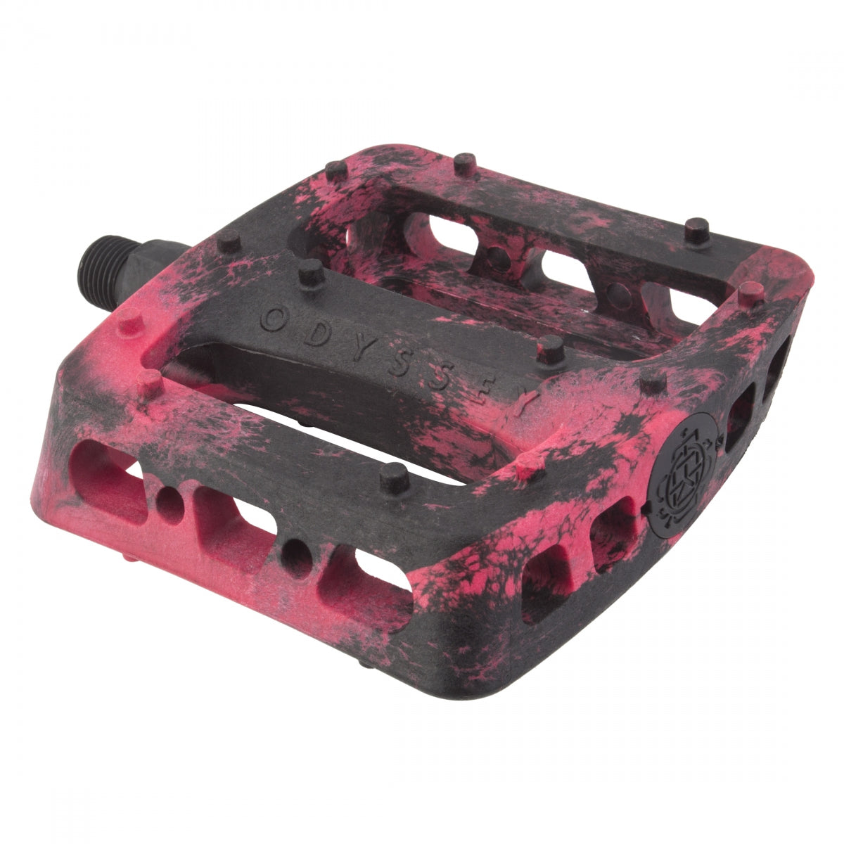 PEDALS ODY MX TWISTED PRO PC 9/16 BK/RD-SWIRL