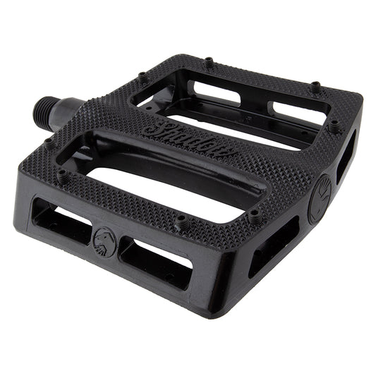 The shadow conspiracy Metal Pedal 9/16` Loose Ball Black Extra Pins Alloy 105x100mm