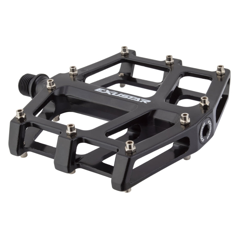 Exustar PB73 Platform Pedals 9/16` 1 Sealed and 1 Sleeve Black Alloy 107x104x17mm
