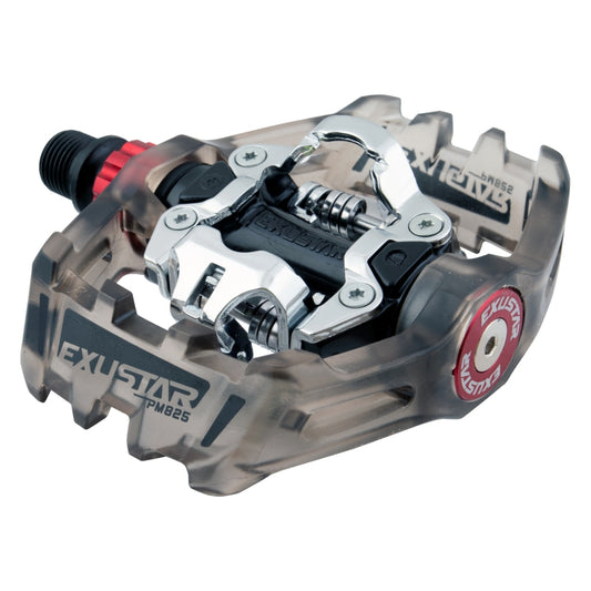 Exustar PM825 MTB Pedals 9/16` LSL/Sealed Cart. Grey/Silver SPD